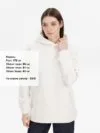 Худи оверсайз унисекс Snuggie, молочно-белое с логотипом СПб - фото № 6