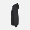 Худи унисекс Cameron, черное с серым меланжем с логотипом СПб - фото № 3