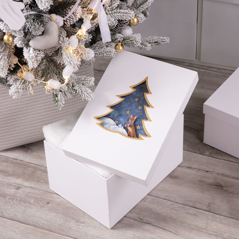 Коробка Christmas Tree, L с логотипом СПб - фото № 1