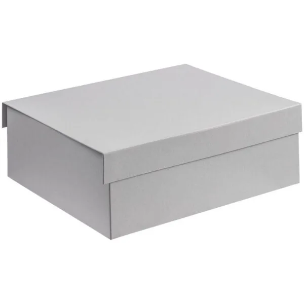 Коробка My Warm Box, серая с логотипом СПб - фото № 1