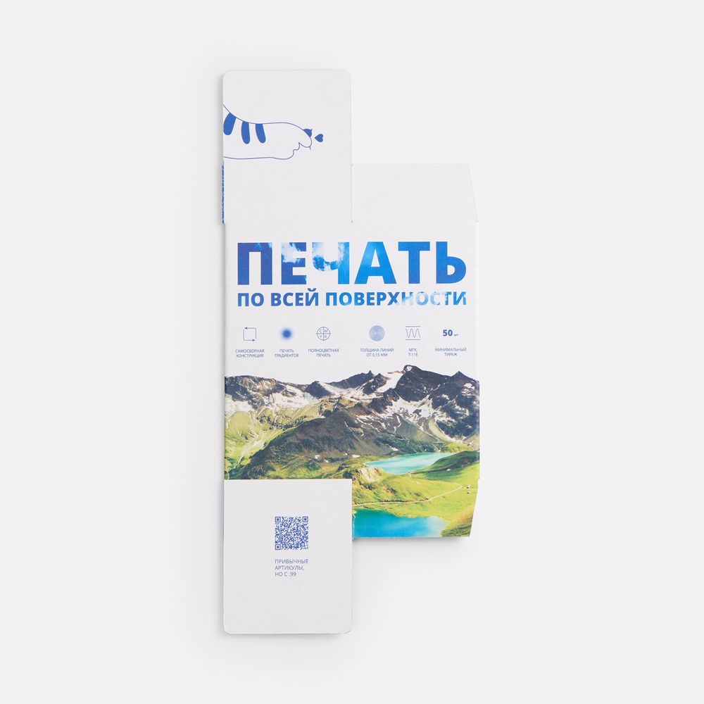 Коробка с полноцветной печатью для термостакана Canella с логотипом СПб - фото № 3