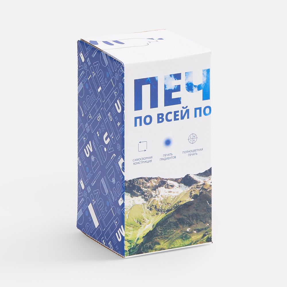 Коробка с полноцветной печатью для термостакана Canella с логотипом СПб - фото № 1