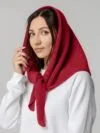 Косынка Dalia, красная с логотипом СПб - фото № 4