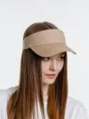Козырек Viseros, бежевый с логотипом СПб - фото № 6