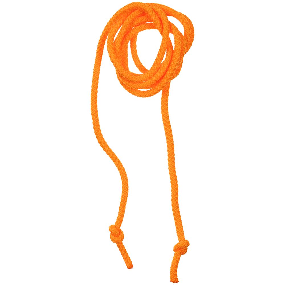 Круглый шнур Lasso L, оранжевый неон, 130 см с логотипом СПб - фото № 3