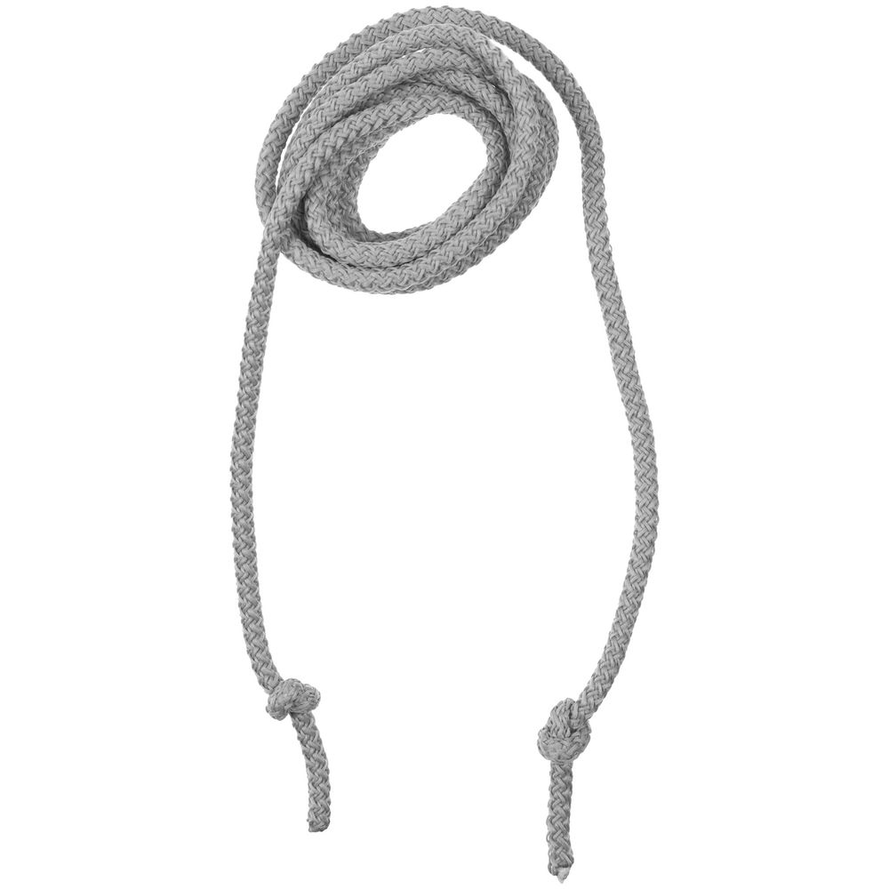 Круглый шнур Lasso L, серый, 130 см с логотипом СПб - фото № 3