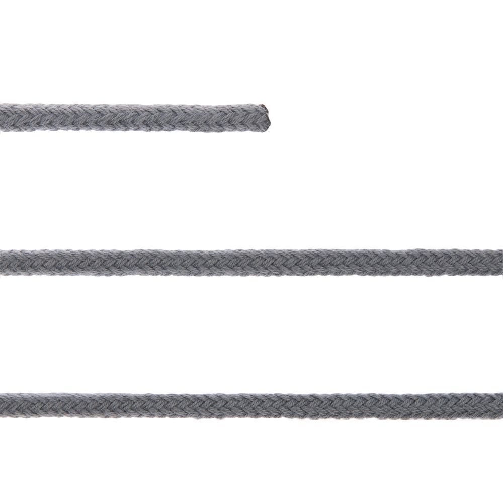 Круглый шнур Lasso XL, серый, 160 см с логотипом СПб - фото № 2
