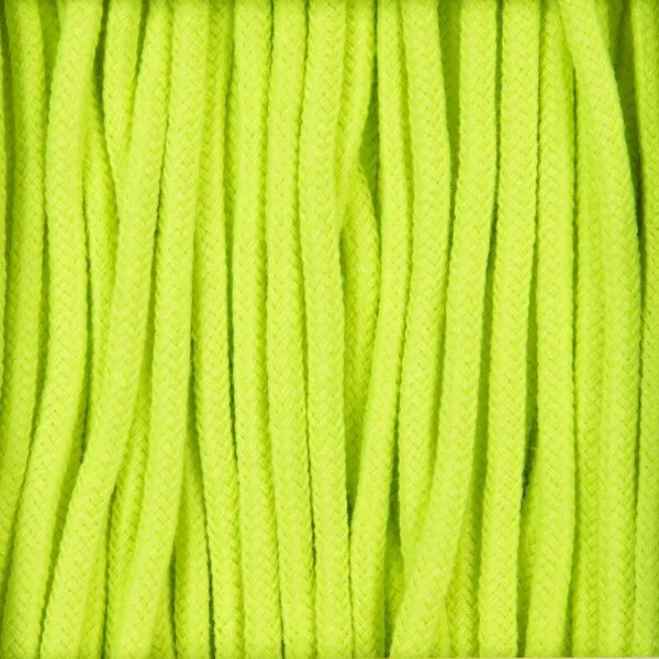 Круглый шнур Lasso XL, желтый неон, 190 см с логотипом СПб - фото № 1