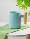Кружка для сублимационной печати Ecogrami, голубая с логотипом СПб - фото № 6