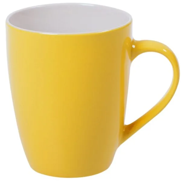 Кружка Good Morning, желтая с логотипом СПб - фото № 1