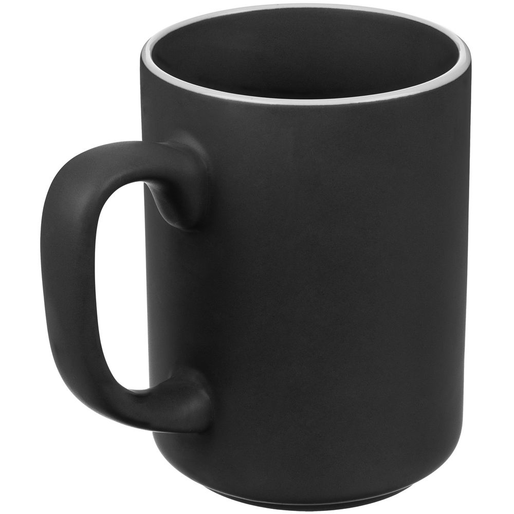 Кружка Mugful, темно-серая (графитовая) с логотипом СПб - фото № 2