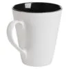 Кружка New Bell матовая, белая с черным с логотипом СПб - фото № 2