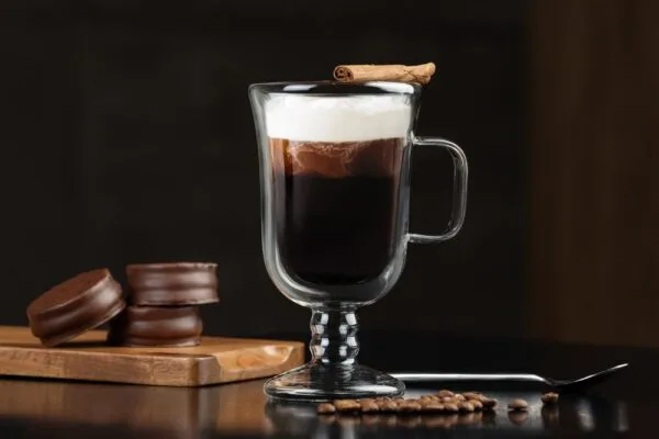 Кружка с двойными стенками для глинтвейна и коктейлей Double Bubble с логотипом СПб - фото № 1