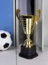 Кубок Floretta High, золотистый с логотипом СПб - фото № 1