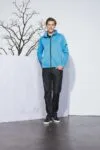 Куртка флисовая мужская New Look Men 250, бирюзовая с логотипом СПб - фото № 4