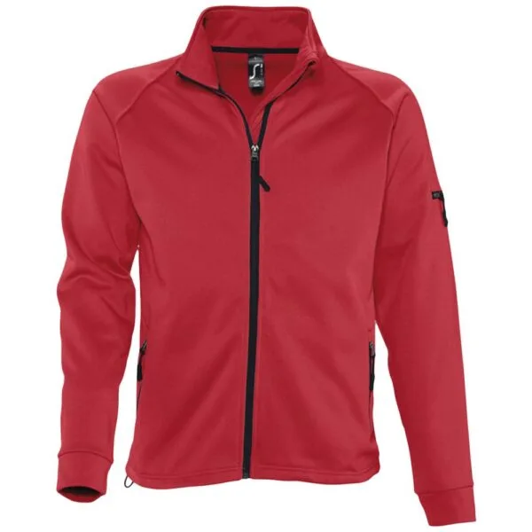 Куртка флисовая мужская New Look Men 250, красная с логотипом СПб - фото № 1