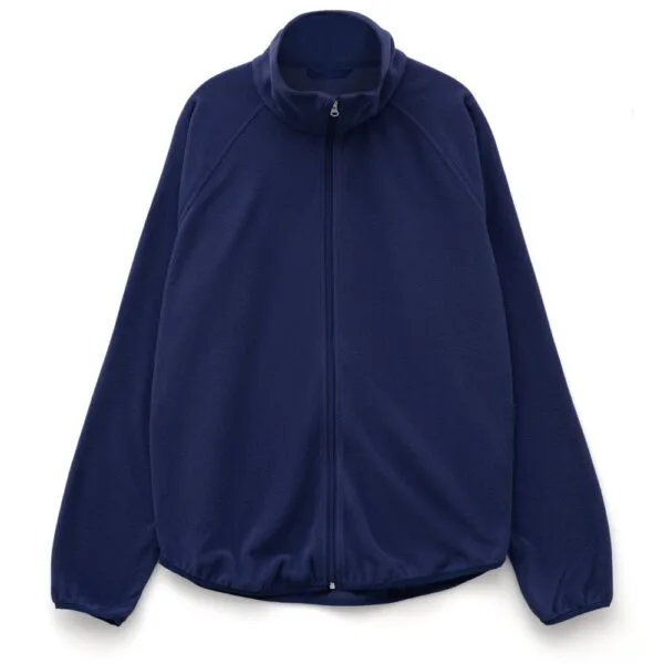 Куртка флисовая унисекс Fliska, темно-синяя с логотипом СПб - фото № 1