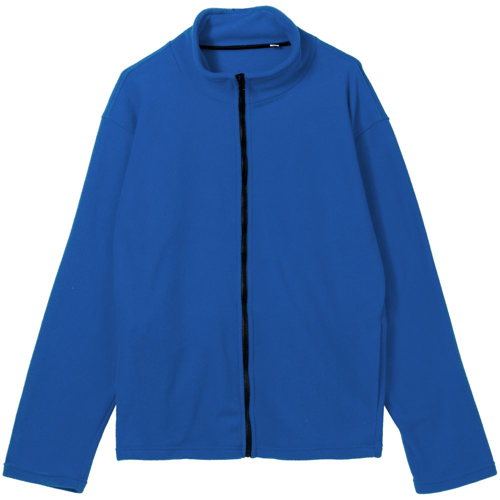 Куртка флисовая унисекс Manakin, ярко-синяя с логотипом СПб - фото № 1