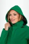 Куртка на стеганой подкладке Robyn, зеленая с логотипом СПб - фото № 5