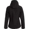 Куртка женская Hooded Softshell черная с логотипом СПб - фото № 3