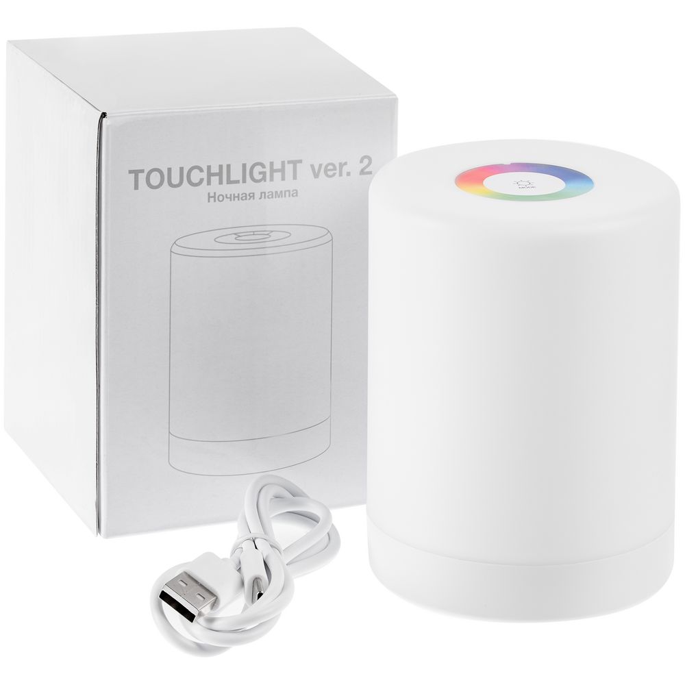 Лампа с сенсорным управлением TouchLight ver.2, белая с логотипом СПб - фото № 6