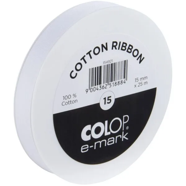 Лента Colop E-mark 15, белая с логотипом СПб - фото № 1