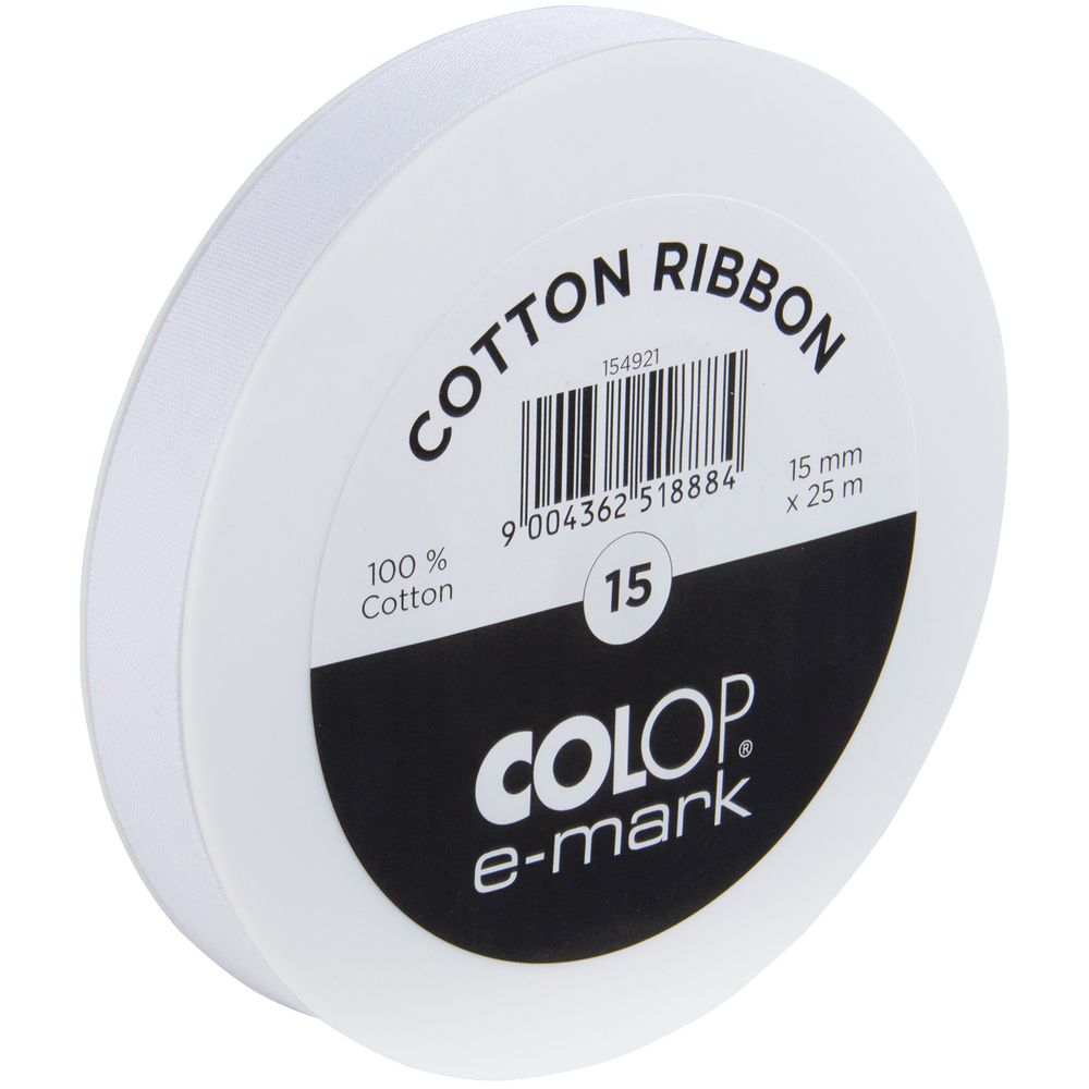 Лента Colop E-mark 15, белая с логотипом СПб - фото № 1