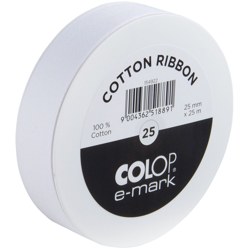 Лента Colop E-mark 25, белая с логотипом СПб - фото № 1