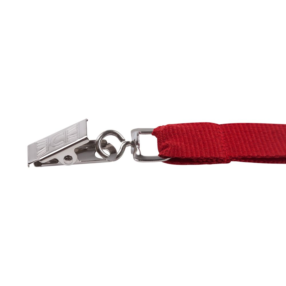 Лента для бейджа Neckband, красная с логотипом СПб - фото № 3
