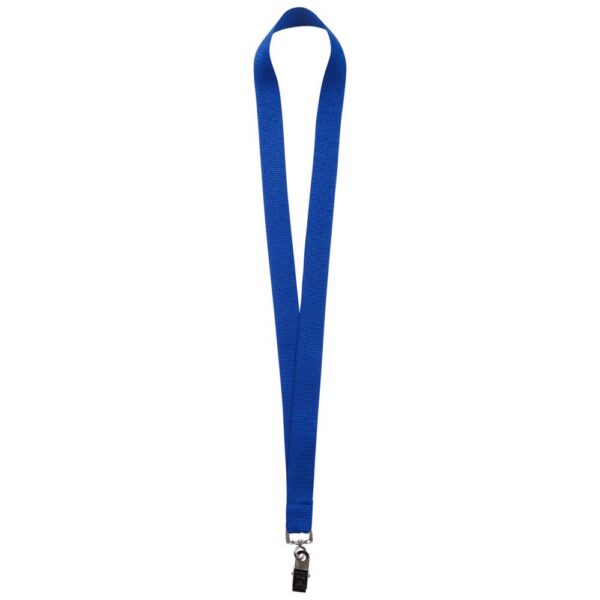Лента для бейджа Neckband, синяя с логотипом СПб - фото № 1
