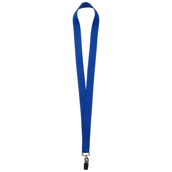 Лента для бейджа Neckband, синяя с логотипом СПб - фото № 1