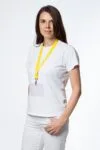 Лента для бейджа Neckband, желтая с логотипом СПб - фото № 4