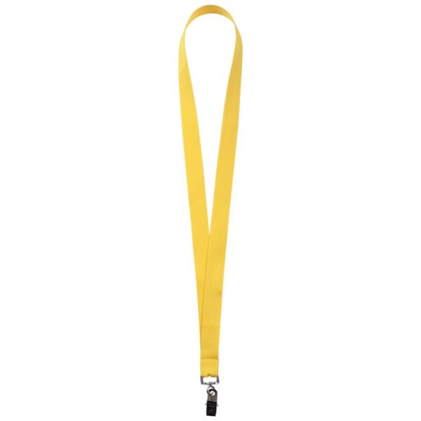 Лента для бейджа Neckband, желтая с логотипом СПб - фото № 1