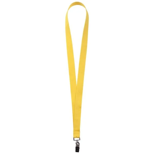Лента для бейджа Neckband, желтая с логотипом СПб - фото № 1