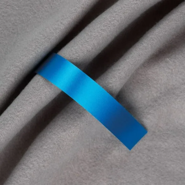 Лента сатиновая Satin 20 XL, голубая, 170 см с логотипом СПб - фото № 1