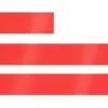 Лента сатиновая Satin 20 XXL, красная, 210 см с логотипом СПб - фото № 2