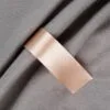 Лента сатиновая Satin 35 S, светло-бежевая, 50 см с логотипом СПб - фото № 1