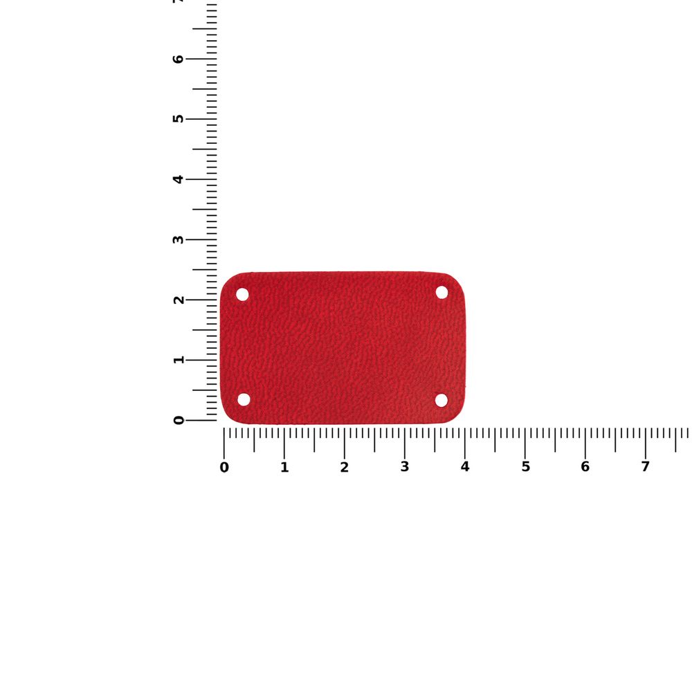 Лейбл Eta Latte, S, красный с логотипом СПб - фото № 2