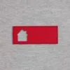 Лейбл из ПВХ с вырубкой «Дом», красный с логотипом СПб - фото № 2