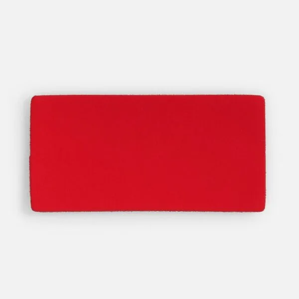 Лейбл Listra Soft Touch, XS, красный с логотипом СПб - фото № 1