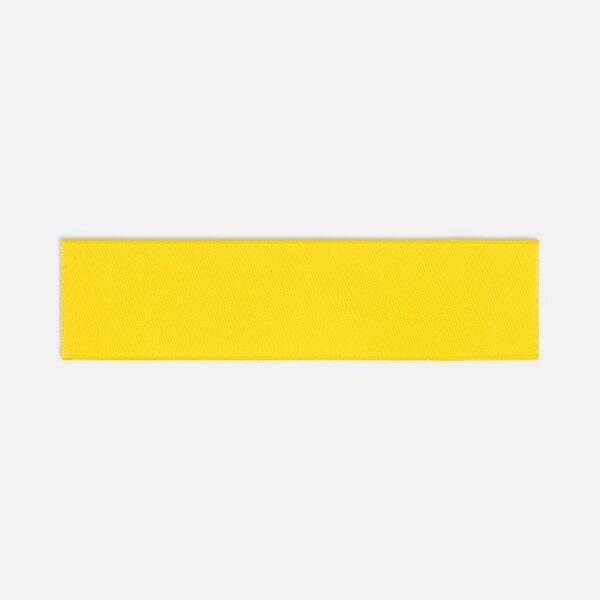 Лейбл тканевый Epsilon, S, желтый с логотипом СПб - фото № 1