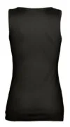Майка женская Jane 150, черная с логотипом СПб - фото № 2