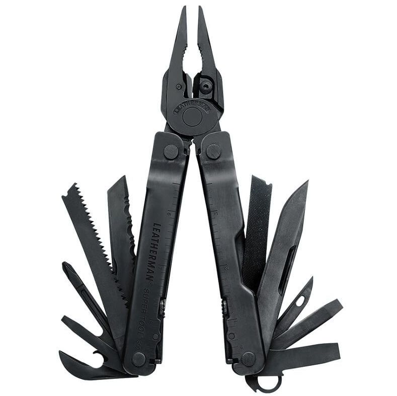 Мультитул Super Tool 300 Black с логотипом СПб - фото № 1