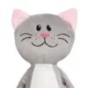 Мягкая игрушка Beastie Toys, котик с белым шарфом с логотипом СПб - фото № 3