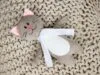 Мягкая игрушка Beastie Toys, котик с белым шарфом с логотипом СПб - фото № 4