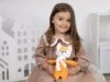 Мягкая игрушка Beastie Toys, лисенок с белым шарфом с логотипом СПб - фото № 6