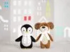 Мягкая игрушка Beastie Toys, пингвиненок с белым шарфом с логотипом СПб - фото № 4