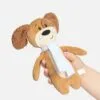 Мягкая игрушка Beastie Toys, собачка с белым шарфом с логотипом СПб - фото № 2
