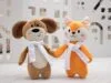 Мягкая игрушка Beastie Toys, собачка с белым шарфом с логотипом СПб - фото № 5