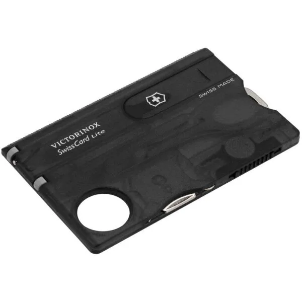 Набор инструментов SwissCard Lite, черный с логотипом СПб - фото № 1